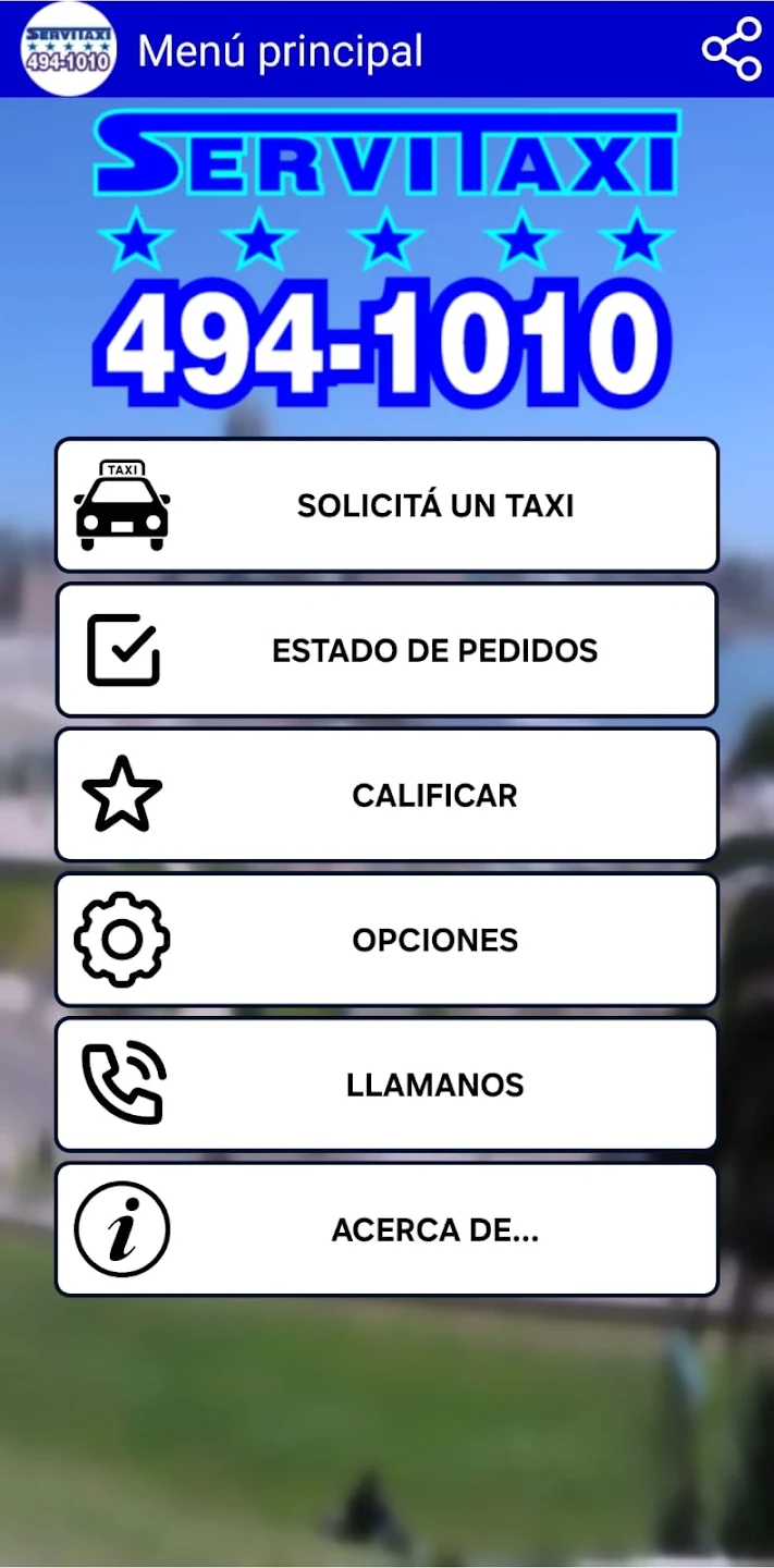 App Servitaxi — pedí tu taxi desde el celular